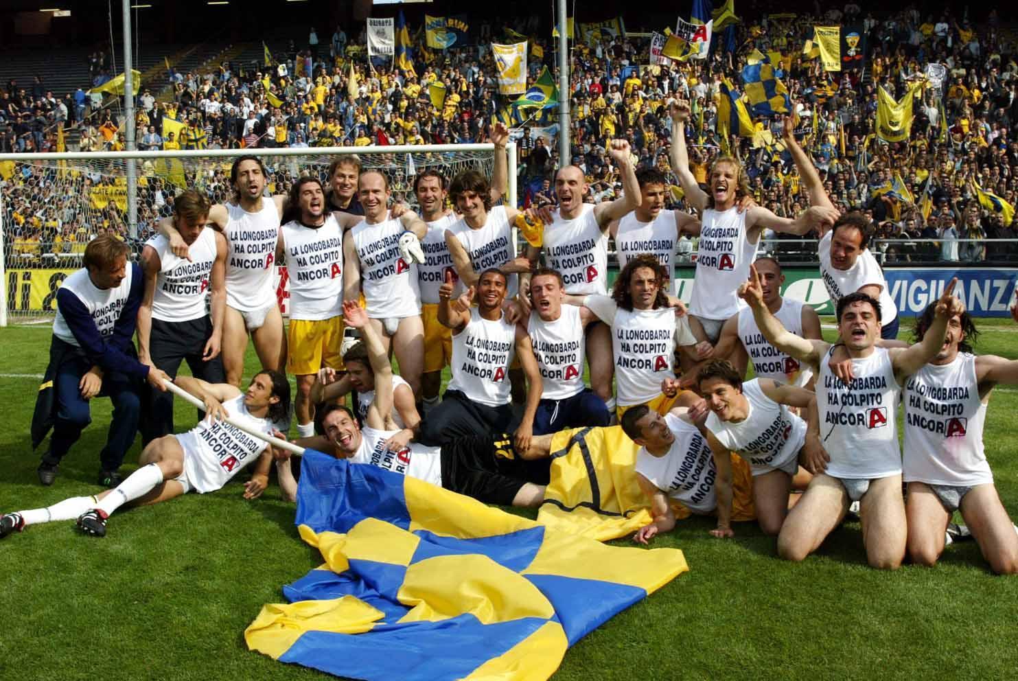 I festeggiamenti in campo