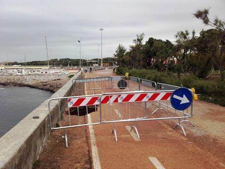 Maxi buche sul lungomare,  lavori nel giro di una settimana