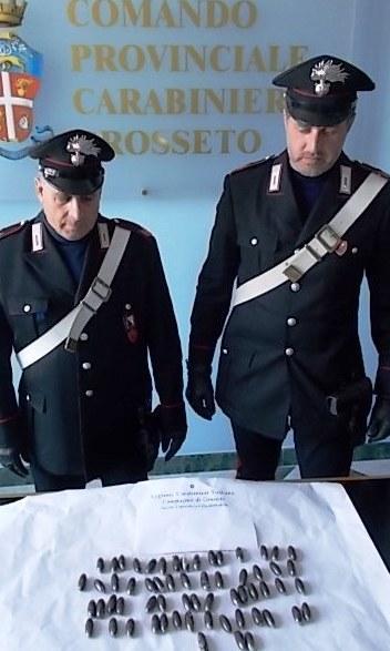 Ovuli di hashish sotterrati vicino al parco 
