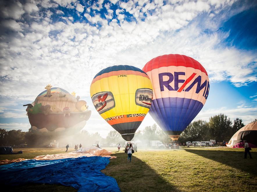 Le mongolfiere regine dell’ippodromo 