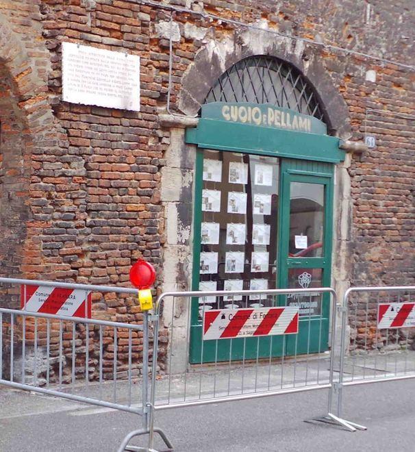 Caduti calcinacci dalla Torre dei Leuti 