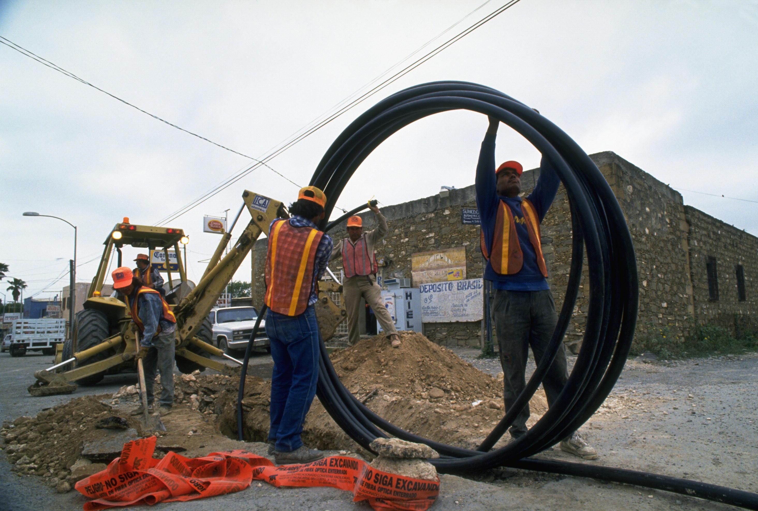 Un cantiere per la fibra bottica