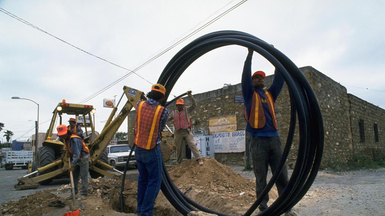 Un cantiere per la fibra bottica