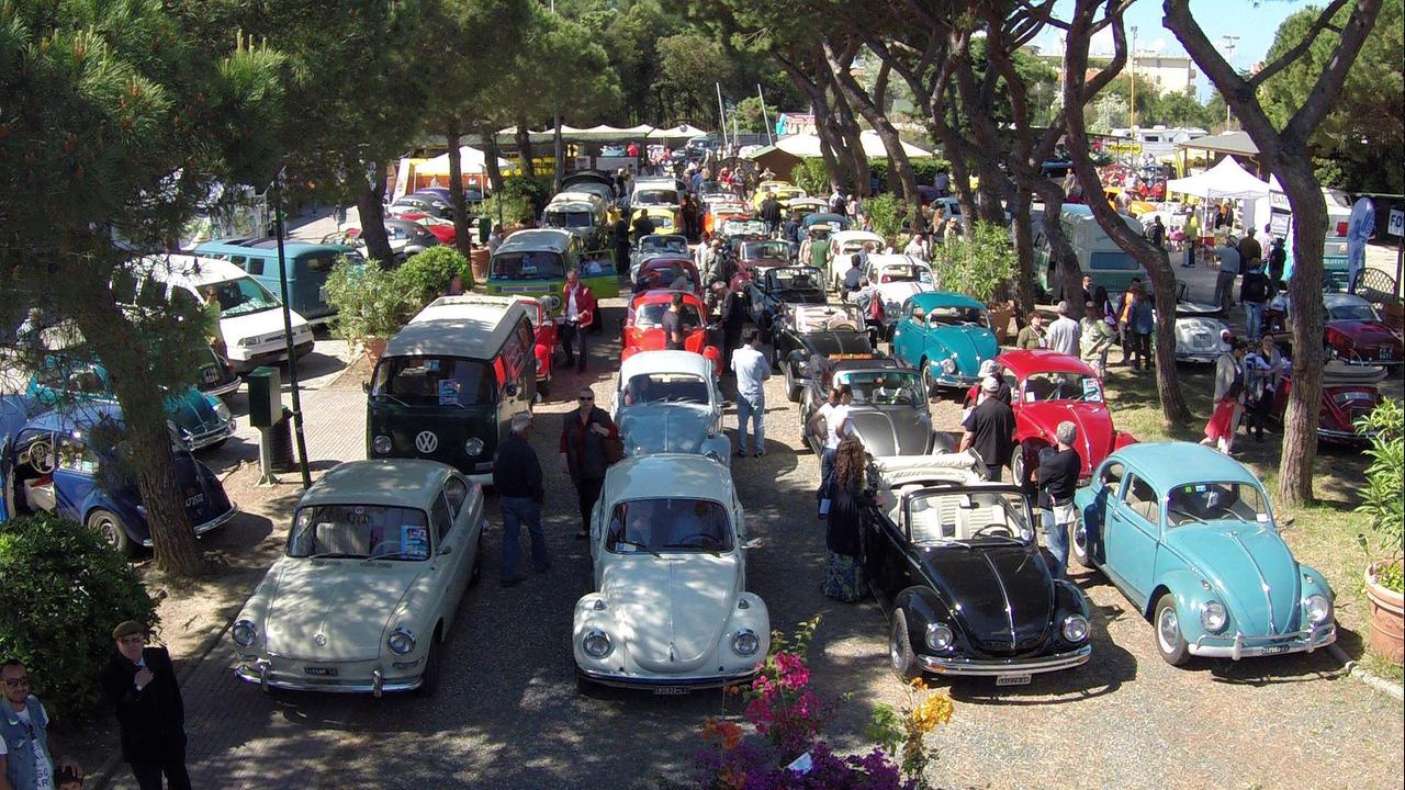 Una sfilata del Maggiolino Show di Cecina (Foto Falorni/Silvi)