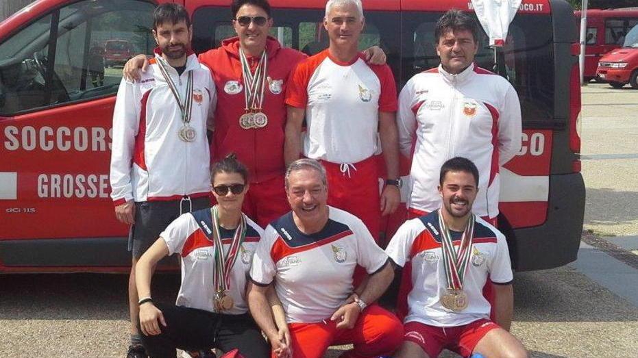 I Vigili del fuoco grossetani quinti ai campionati italiani
