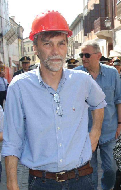 Delrio in paese a 4 anni dal sisma 