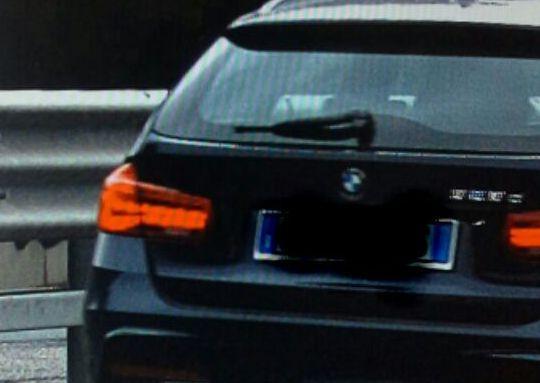La Bmw pizzicata a 172 chilometri orari