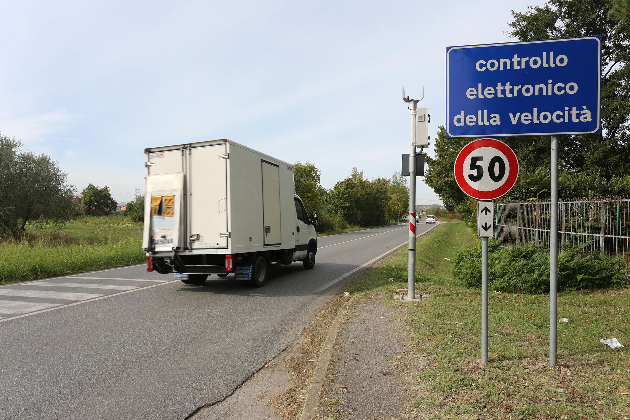 La postazione sulla statale Tosco Romagnola 