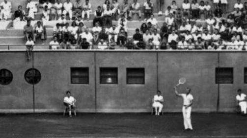 Una storica foto del Circolo Tennis Viareggio