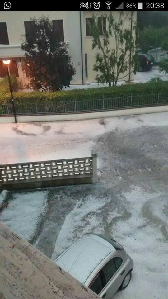 Maltempo, temporali e grandinate nella Bassa