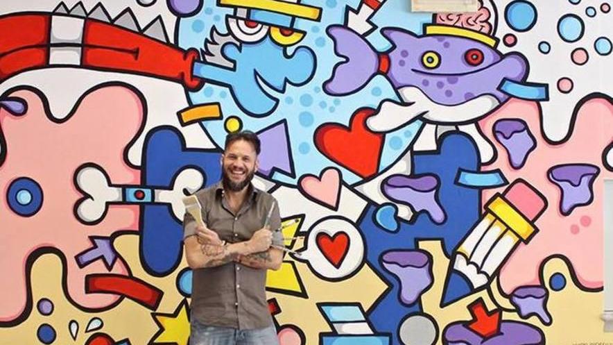 Murales d’artista di Roncarà per vivacizzare le scuole