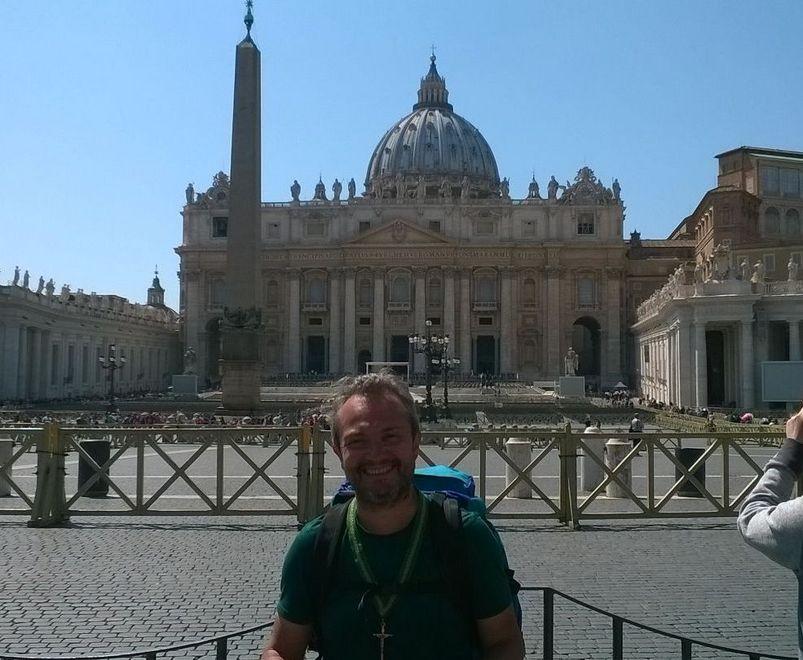 Da assessore a pellegrino Cuoghi a piedi fino a Roma 