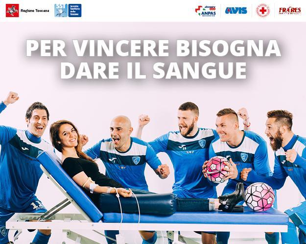 Gli sportivi toscani in campo per la donazione del sangue