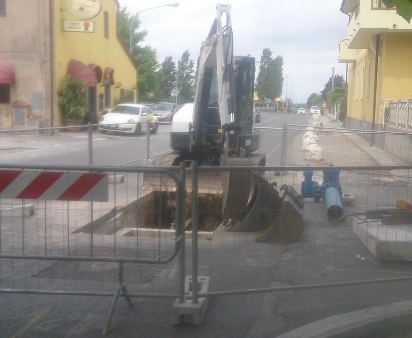 Cantiere fermo da giorni Nodica resta divisa in due 