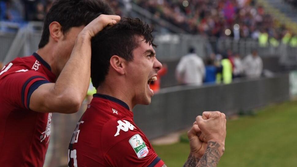L'attaccante brasiliano del Cagliari Diego Farias