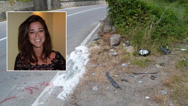 La strada dove ha perso la vita Alice Bernardi