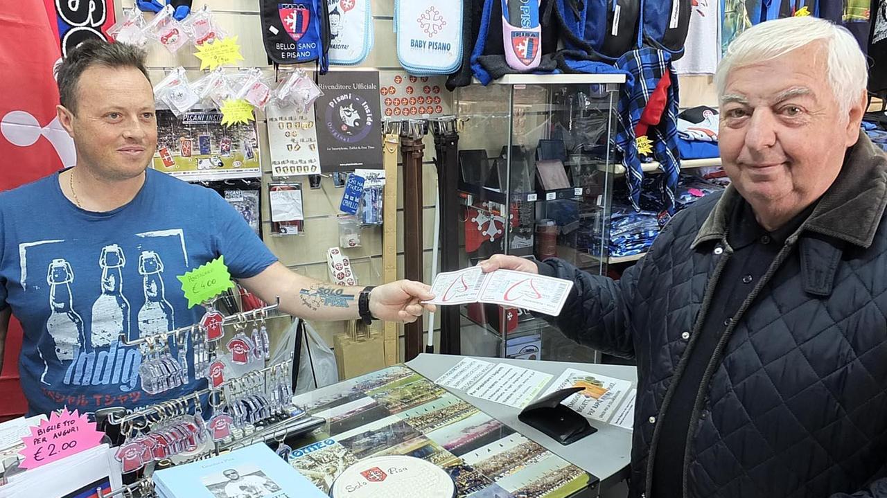 Biglietti in vendita anche da Solo Pisa in via Piave, mentre la prelazione è al Pisa Point in via Bianchi (Muzzi/Renzullo)
