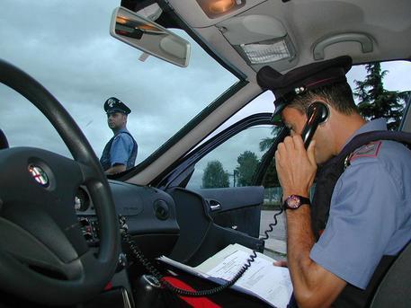 Un intervento dei carabinieri