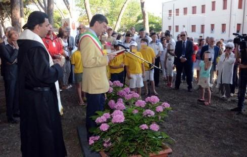 L'inaugurazione dei mondiali di vela alla colonia San Rocco nel 2013 (foto Agenzia Bf)