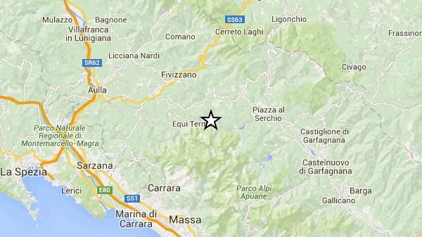La zona del sisma
