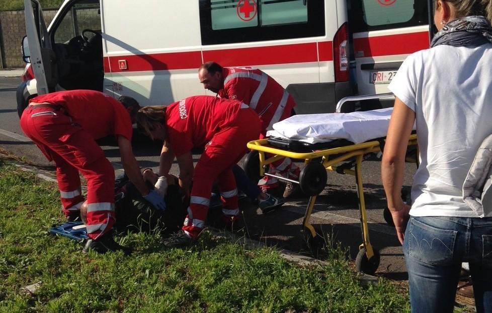 Incidente con lo scooter: è grave 