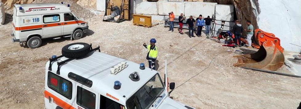 Grandi manovre: simulazione di soccorso in cava 