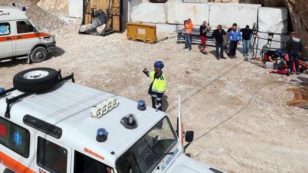 Grandi manovre: simulazione di soccorso in cava