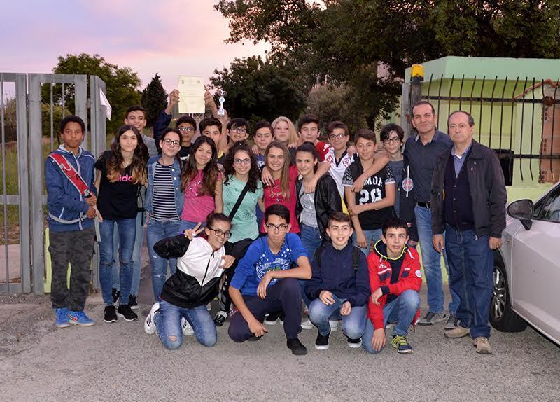 La terza A della scuola Don Milani di Carbonia