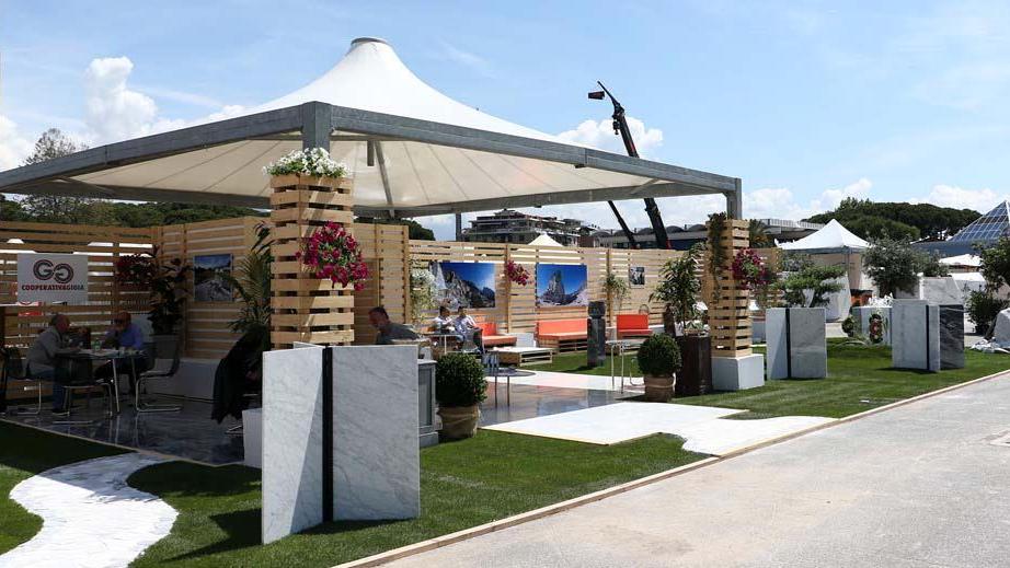 La fiera Marmotec a Marina di Carrara
