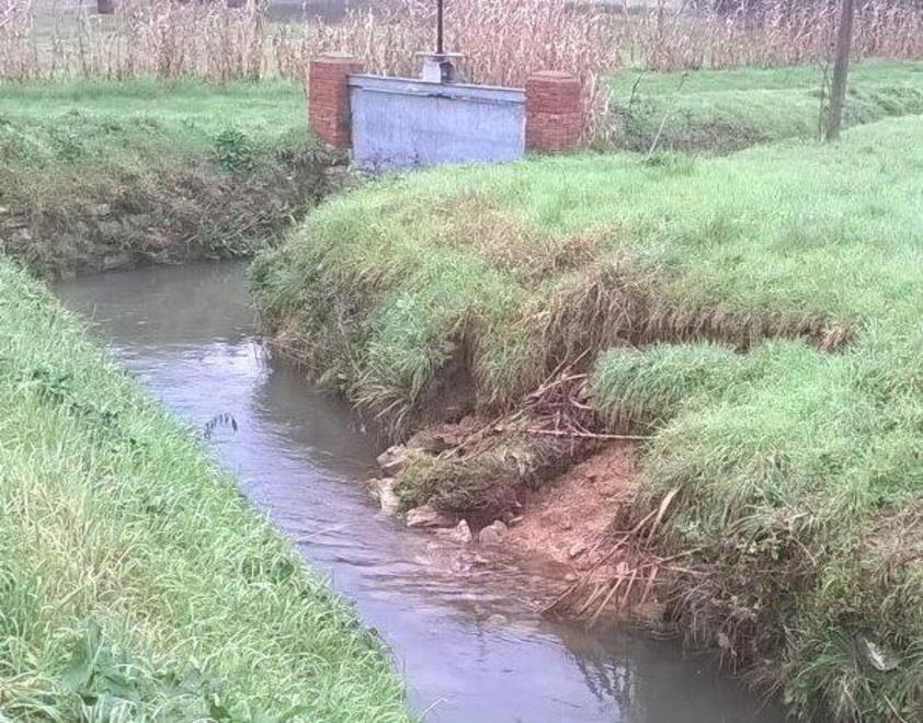 Lavori sul rio di Massa Macinaia 