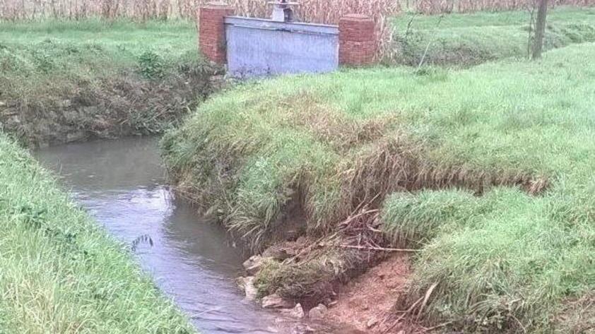 Lavori sul rio di Massa Macinaia