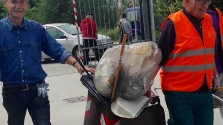 Frazioni pulite in poche ore dai volontari