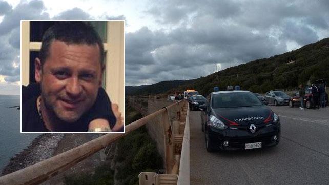 Il punto in cui è stato ritrovato il cadavere di Danilo Giacomelli