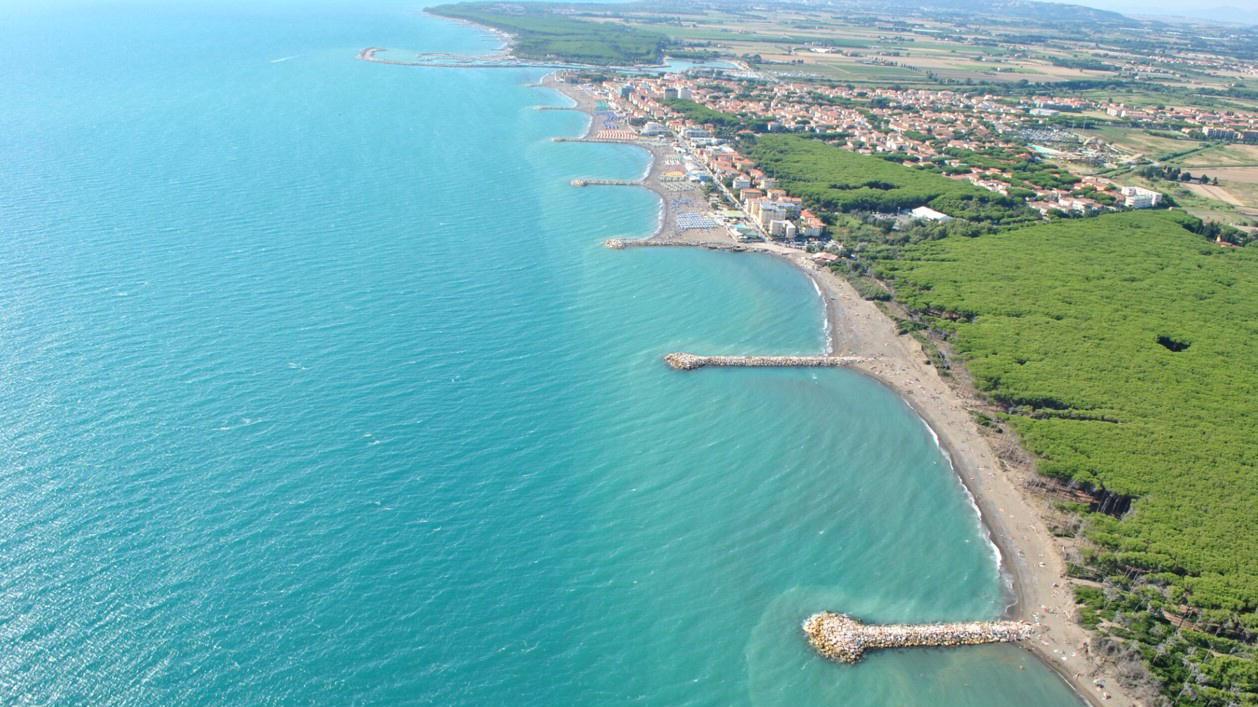 Una veduta della costa della Bassa Val di Cecina