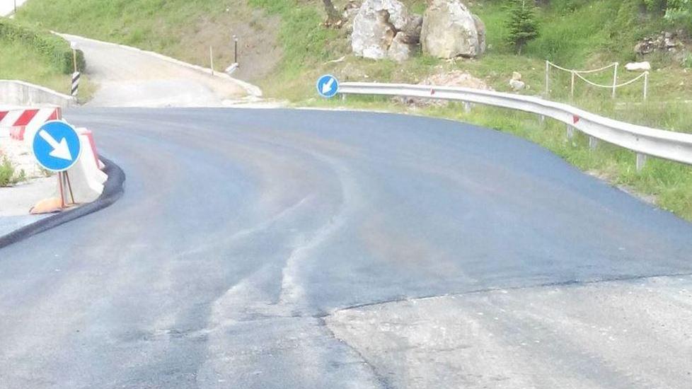 Finiti i lavori sulla strada delle Galleraie