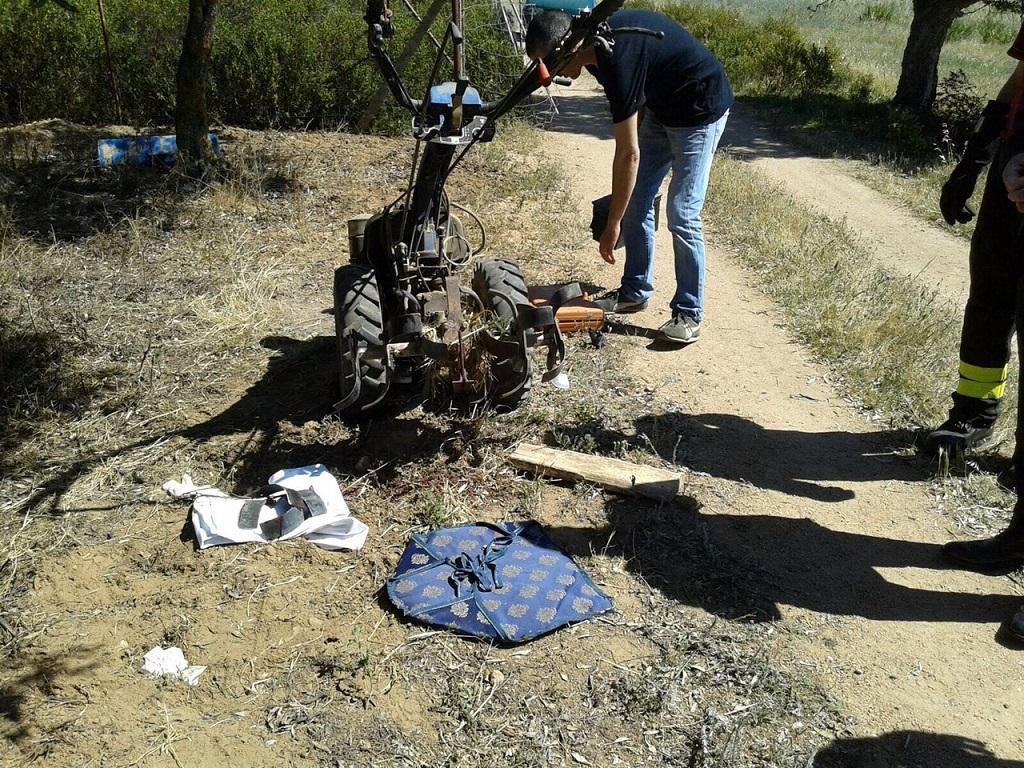 Il luogo dell'incidente (foto Rosas/Deidda)