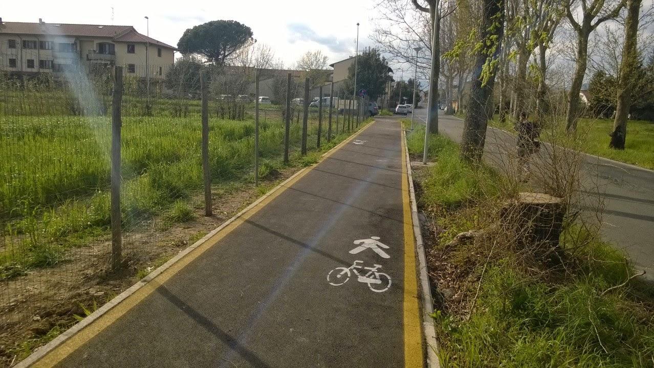 La pista ciclabile tra Tobbiana e Casale