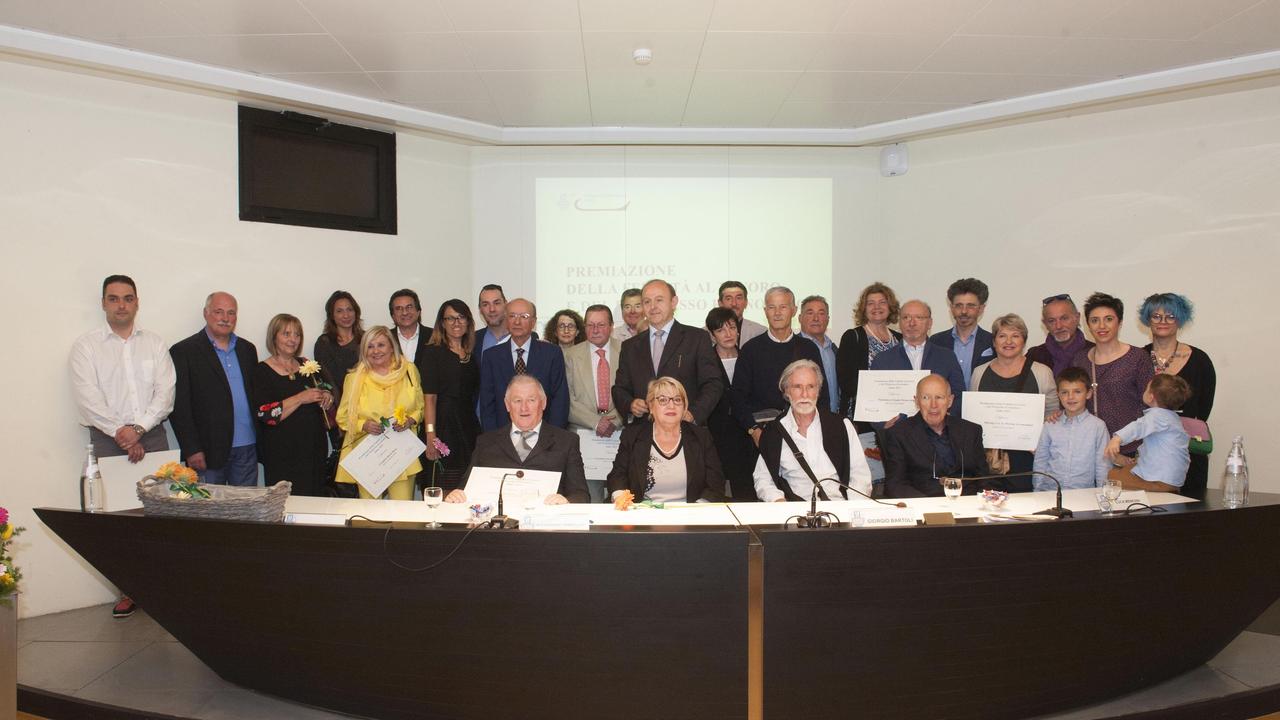 I premiati in Camera di Commercio