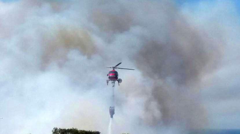 Incendi, elicotteri in azione nel Sulcis e in Ogliastra