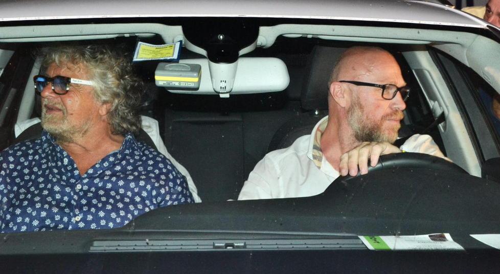 Il sindaco Nogarin e Beppe Grillo
