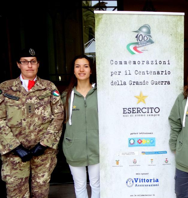 Militari e studenti al sacrario di Fagare per onorare i caduti della Grande guerra