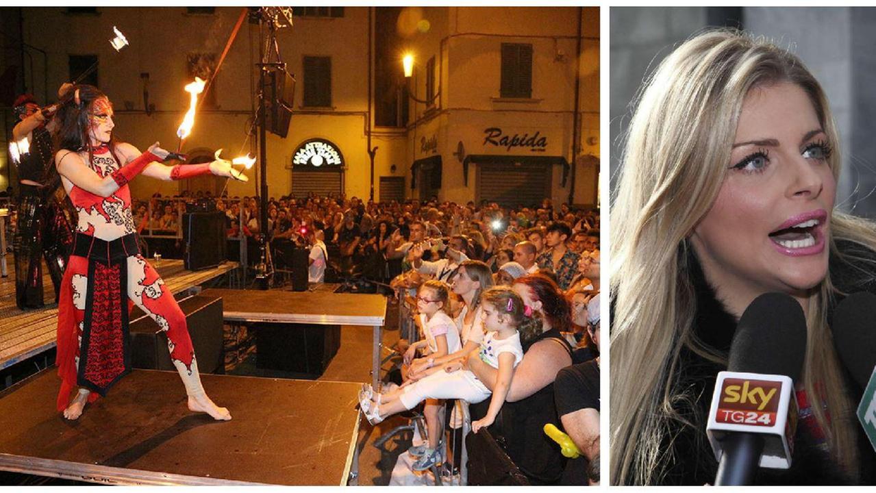 Il Circo Nero a Empoli nel 2014 e la show-girl Francesca Cipriani