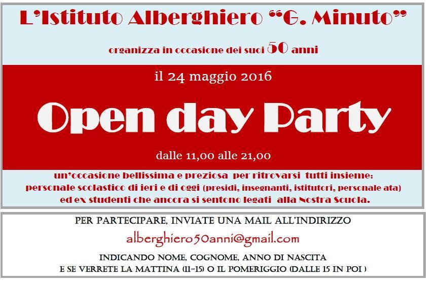 La locandina dell'Open day