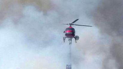 Primo incendio nell’isola di S. Pietro 2 elicotteri in azione