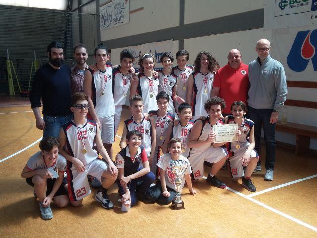 La formazione dell'under 15 del Montemurlo Basket  