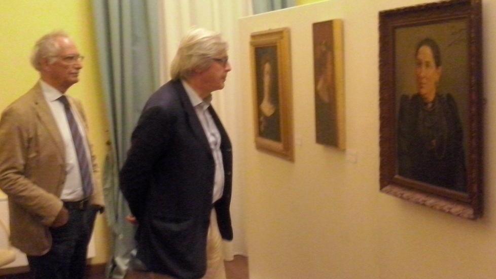 Sgarbi visita la mostra di Paglietti 
