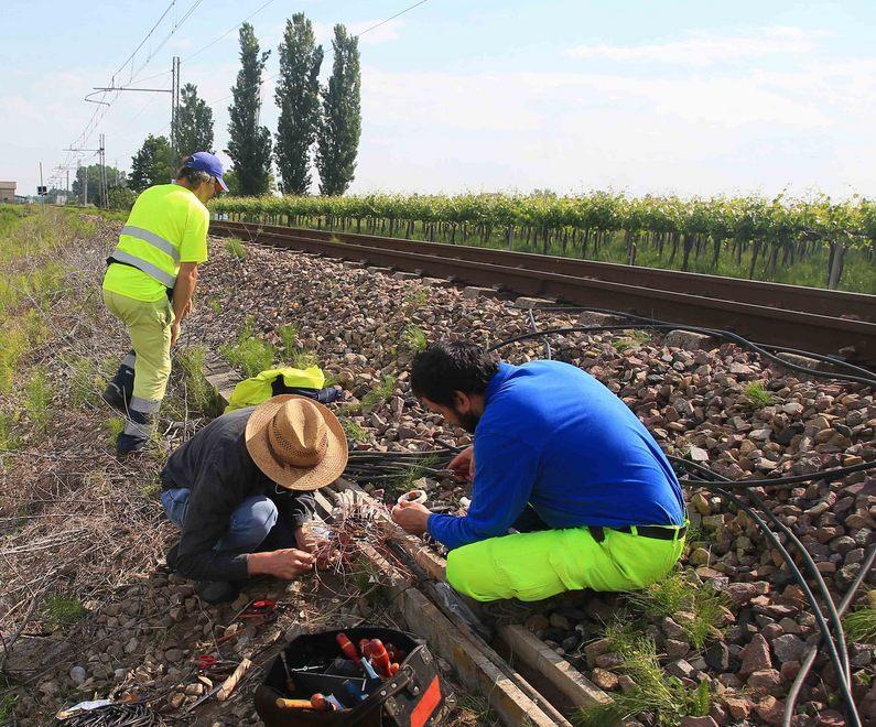 Treni fermi per il furto di cavi di rame 