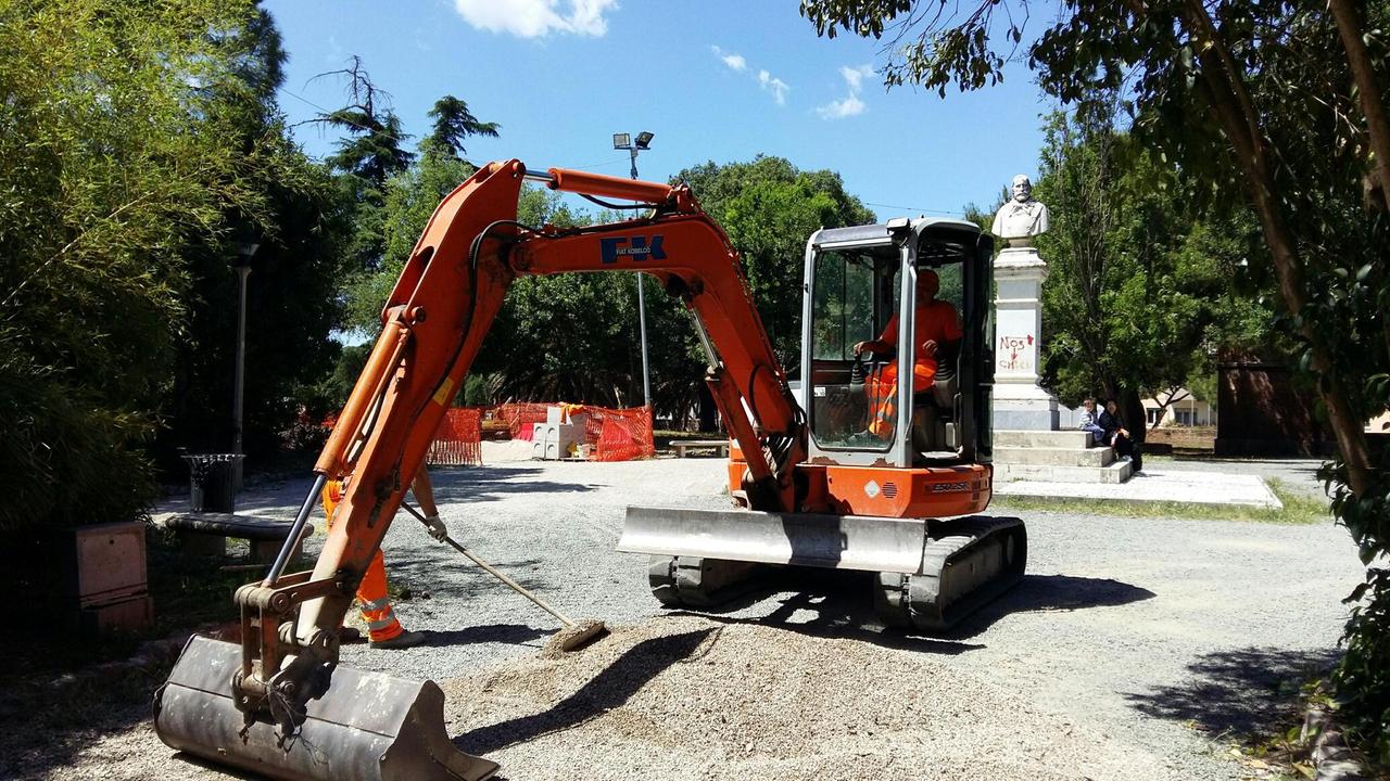 Il cantiere sulle Mura