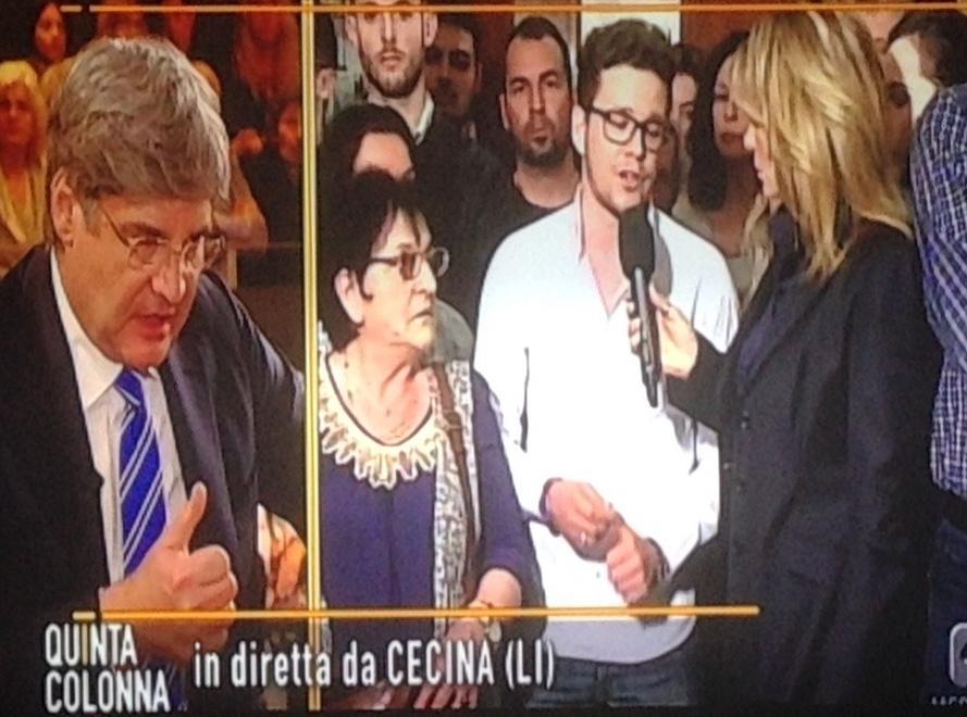 La Cecina che protesta si sfoga in televisione 