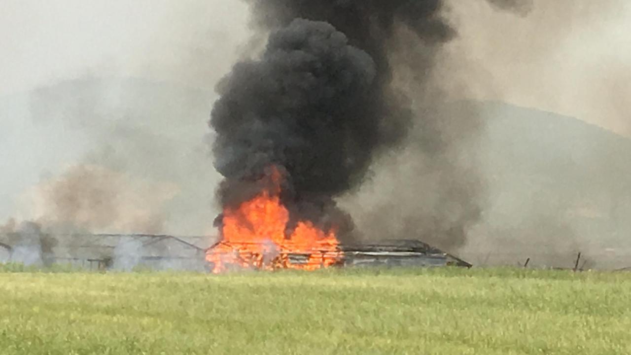 Le serre in fiamme